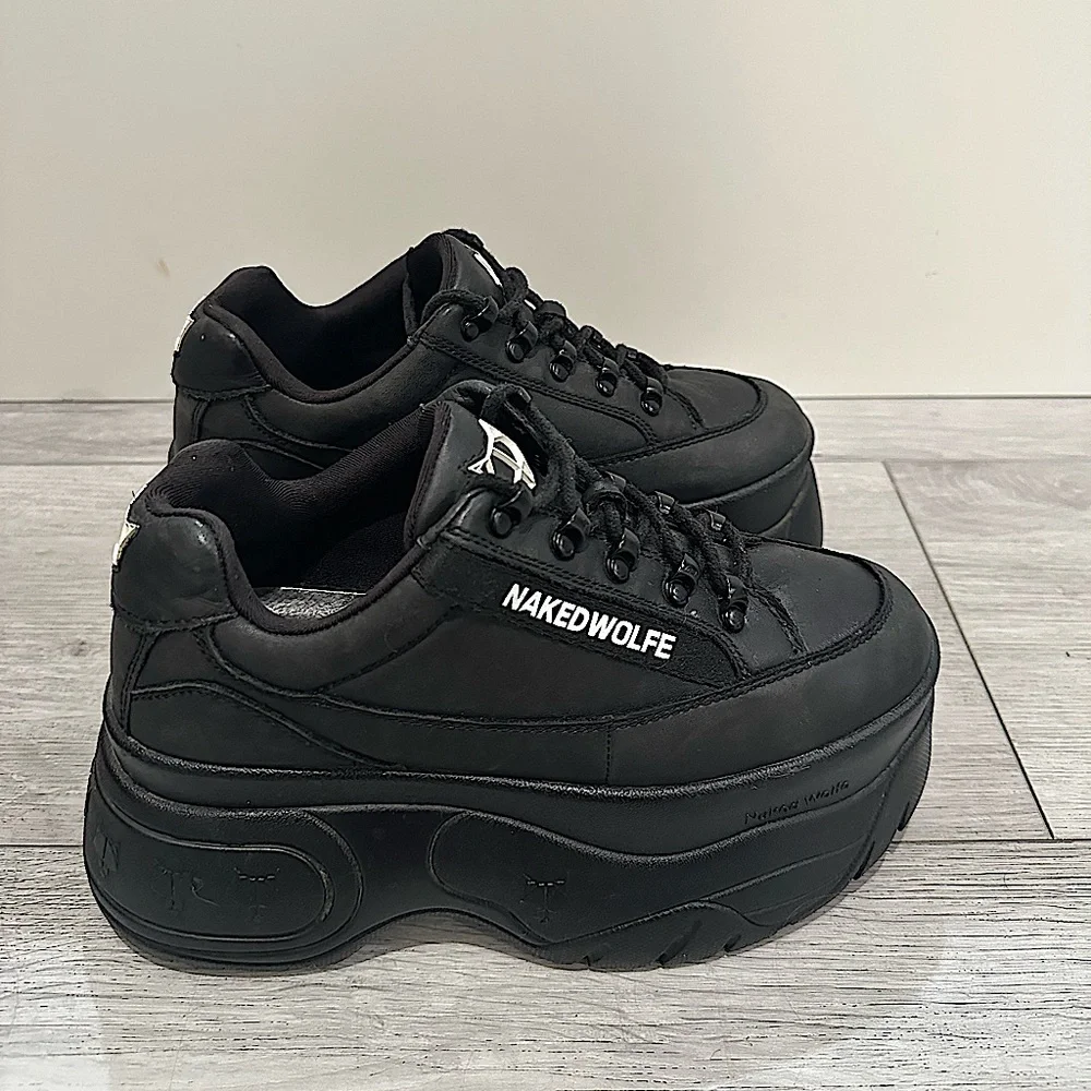 NAKED WOLFE厚底スニーカー黒 Naked wolfe Sporty スニーカー 通販 - FARFETCH